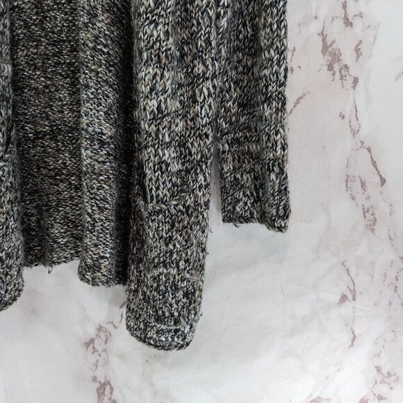 J Jill Cardigan Womens Medium Gray Midi Long Duster Button Sweater Wool Alpaca - Picture 4 of 11